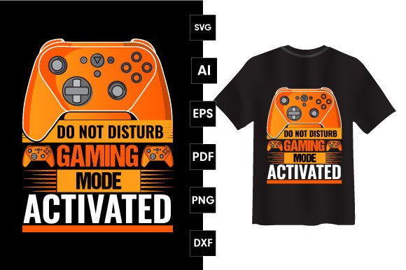 Do Not Disturb Gaming T-shirt Design: A Statement for Focused Gamers