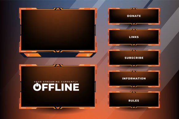 Elevate Your Stream: The Power of a Futuristic Gaming Overlay Vector Design