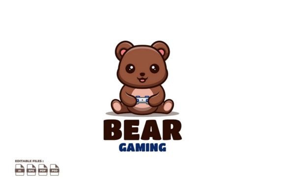 Gaming Bear: The Cute Kawaii Creative Mascot for Modern Brands