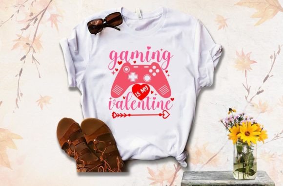 Gaming is My Valentine's Day: A T-Shirt Design for the Modern Fan
