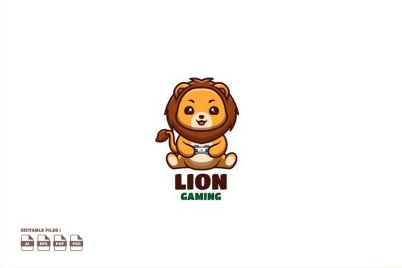 Gaming Lion Cute Kawaii Creative Mascot: A Vector Asset for Modern Brand Building