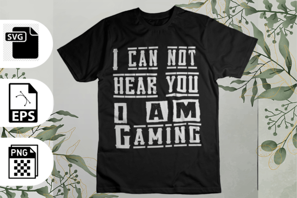 I Am Gaming SVG T-shirt Design: A Versatile Asset for Creators and Entrepreneurs