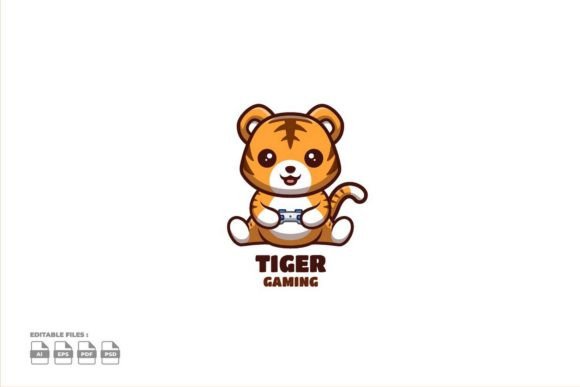 The Gaming Tiger Cute Kawaii Creative Mascot: A Scalable Asset for Modern Creative Workflows