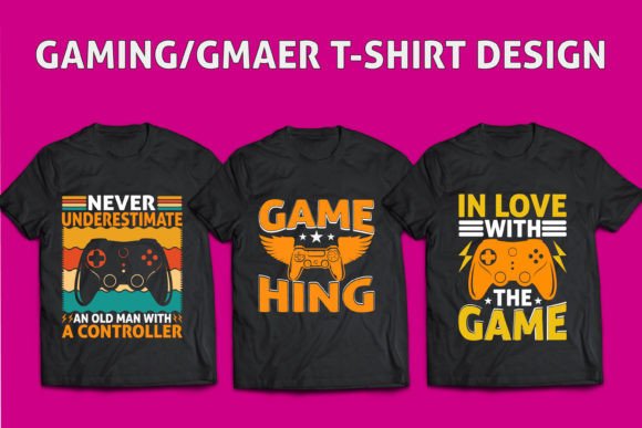 The Ultimate Gaming Gamer T-shirt Design Bundle for Creative Projects