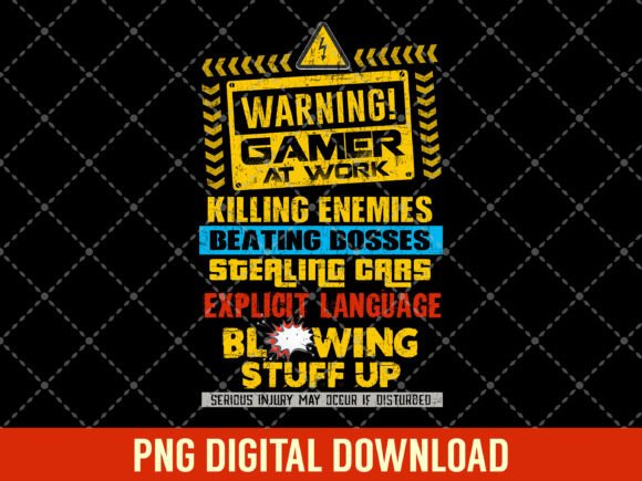 The Warning Gamer at Work: More Than Just a Funny Sign